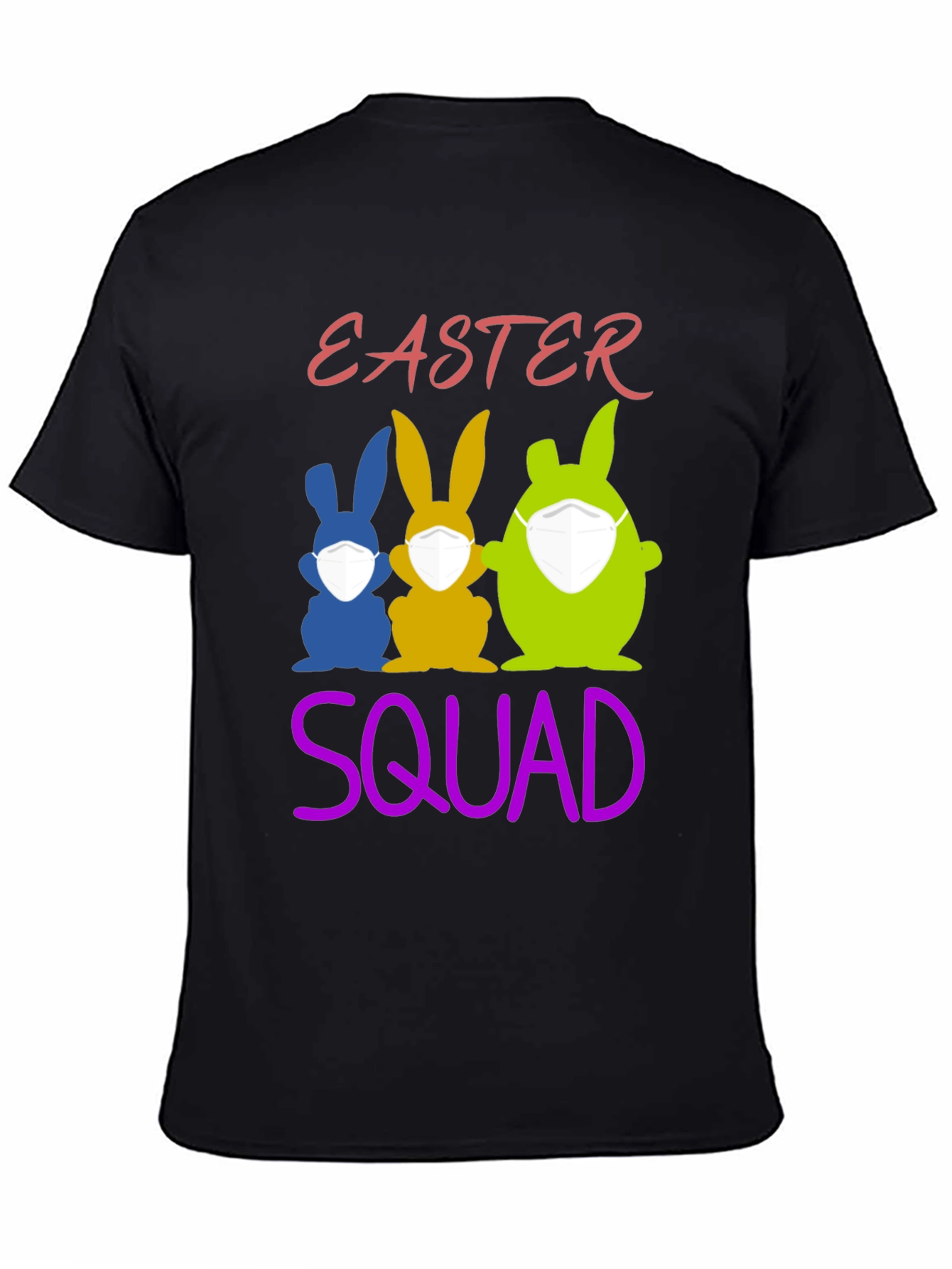 Easter Squad T-Shirt: Funny Bunny Mask Tee