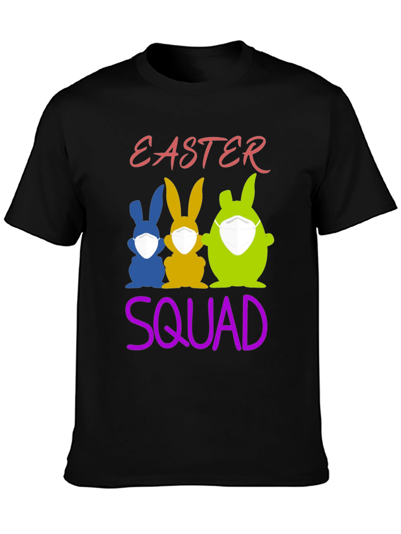 Easter Squad T-Shirt: Funny Bunny Mask Tee