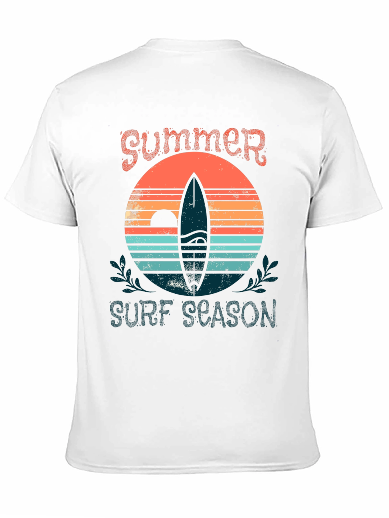 Summer Surf Season Graphic Tee - Black
