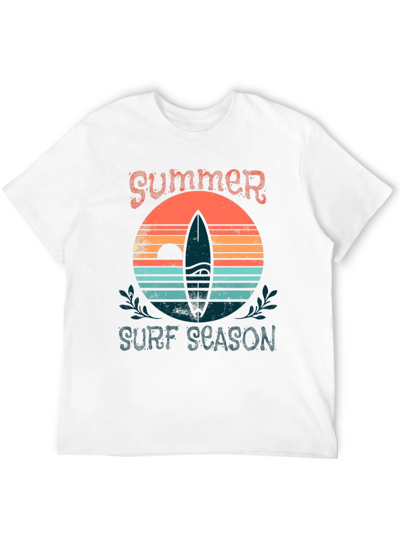 Summer Surf Season Graphic Tee - Black