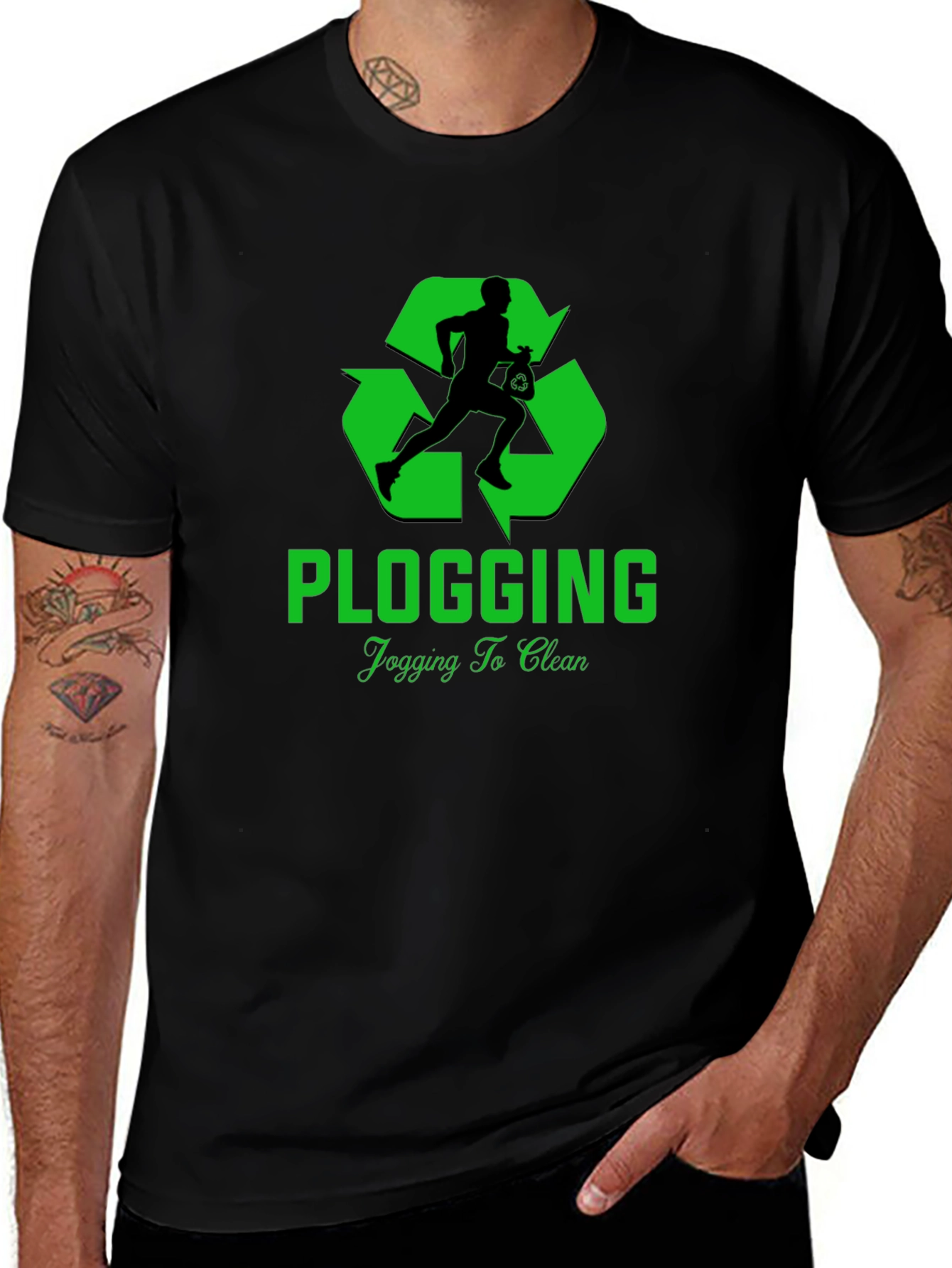 Eco-Friendly Plogging T-Shirt - Jogging To Clean