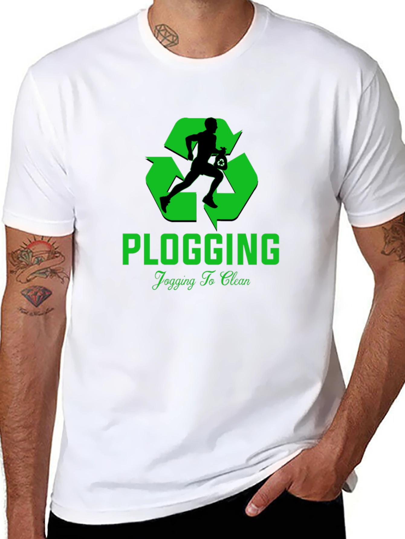 Eco-Friendly Plogging T-Shirt - Jogging To Clean