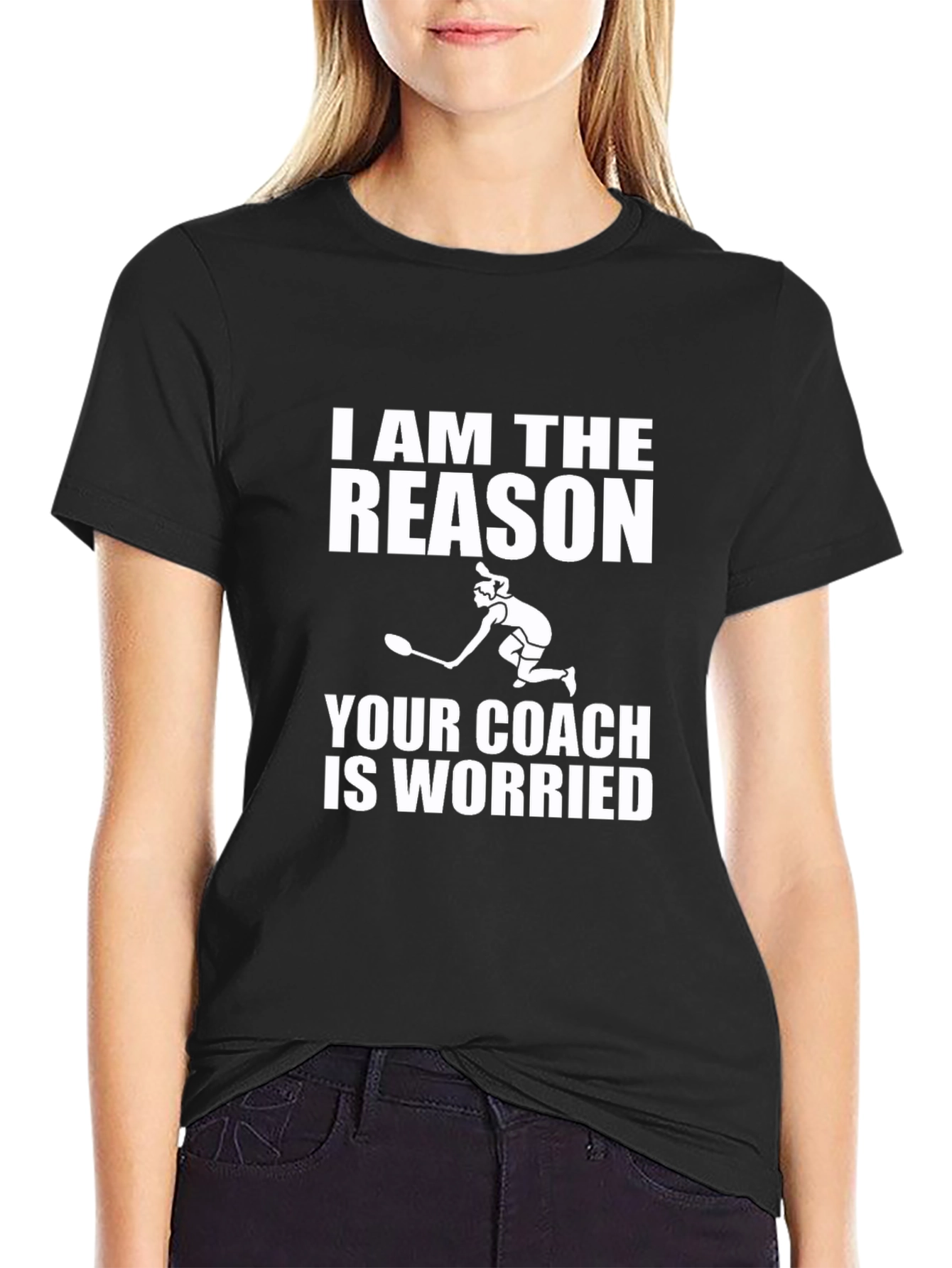 Funny Tennis Player T-Shirt - Coach Worry