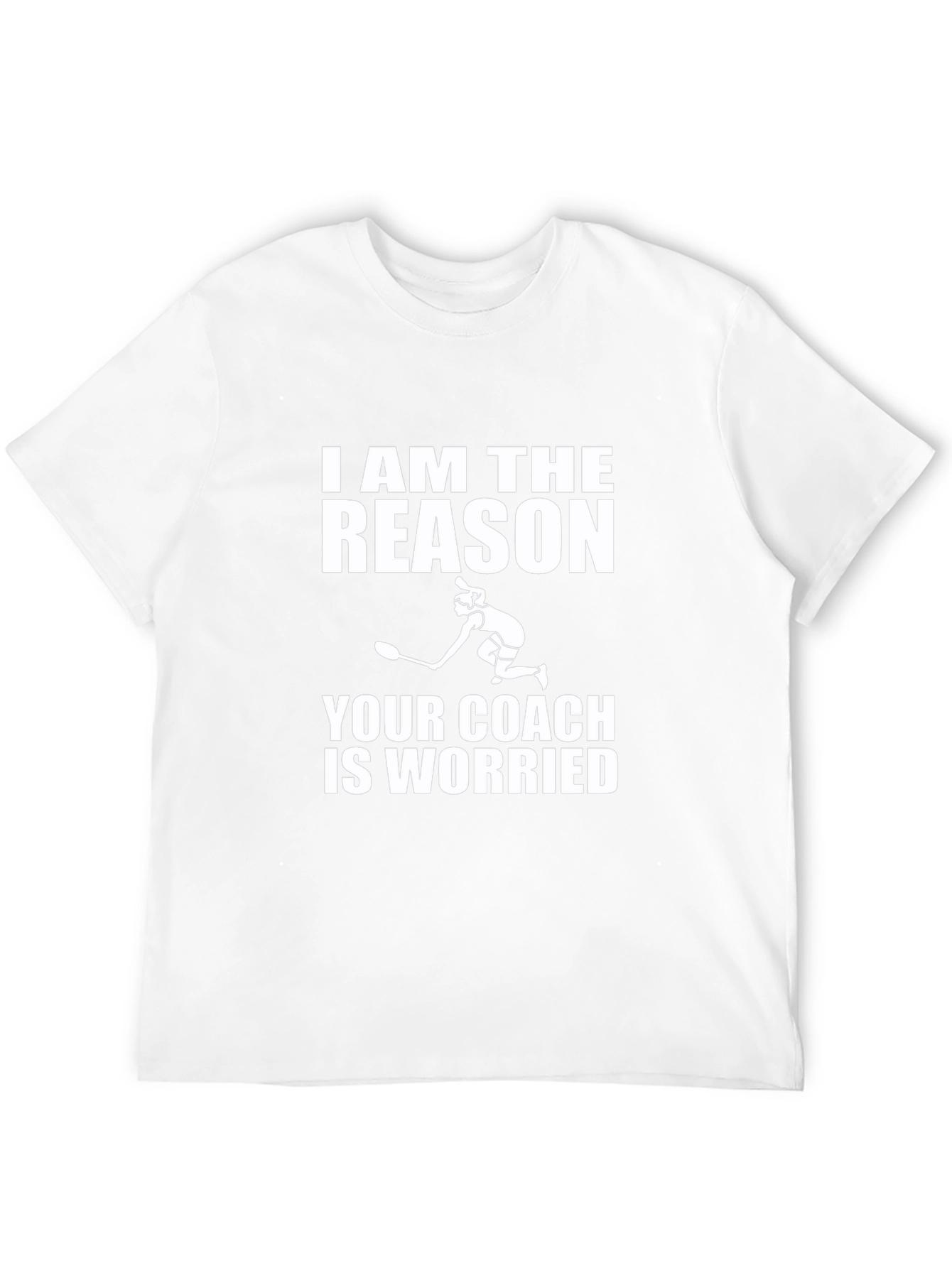 Funny Tennis Player T-Shirt - Coach Worry