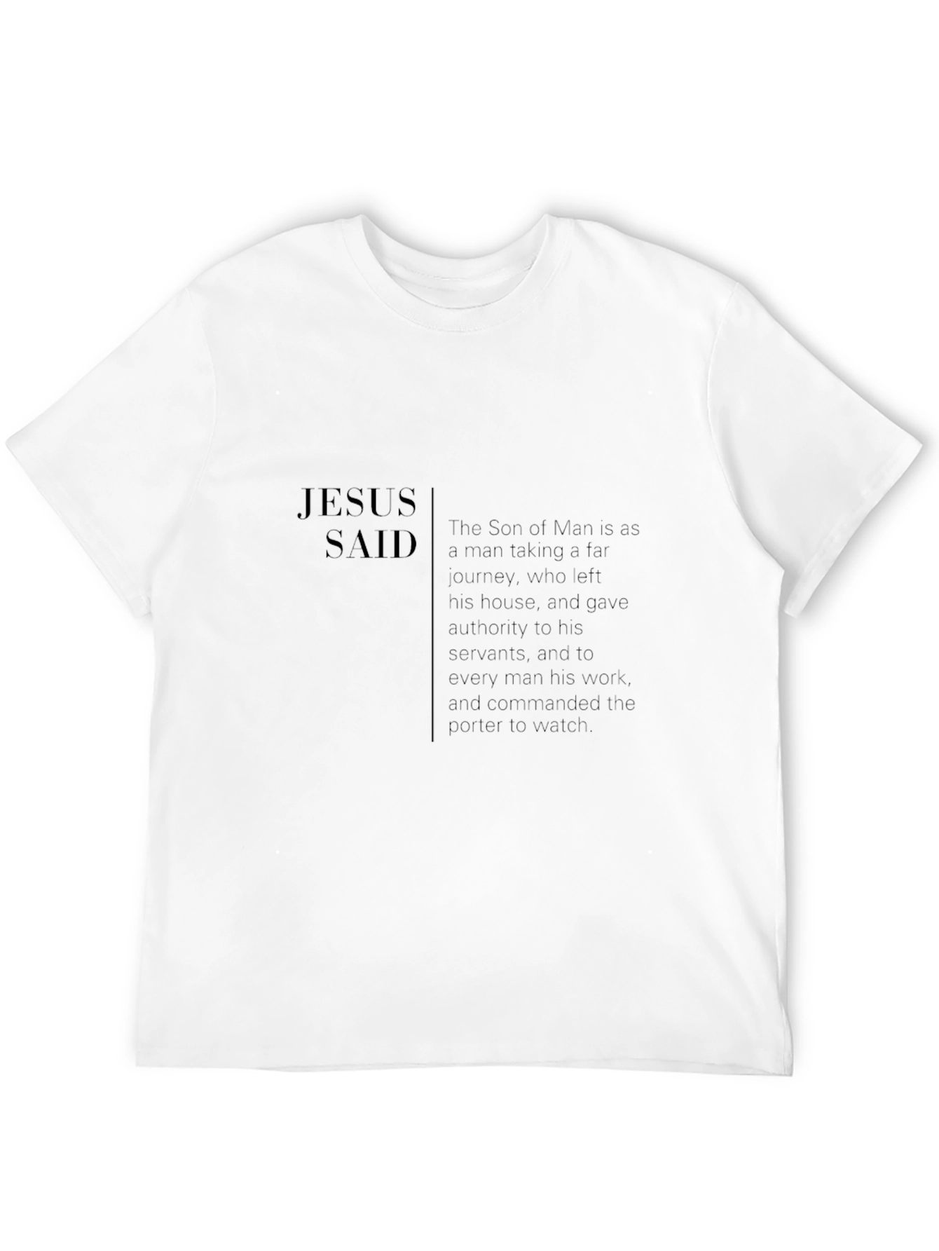 Jesus Said Graphic T-Shirt - Christian Apparel
