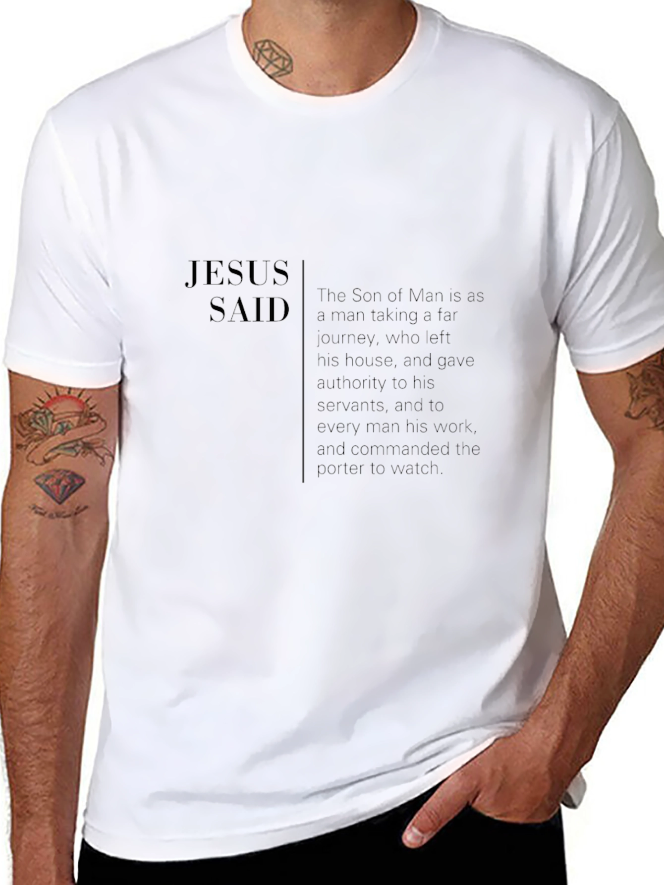 Jesus Said Graphic T-Shirt - Christian Apparel