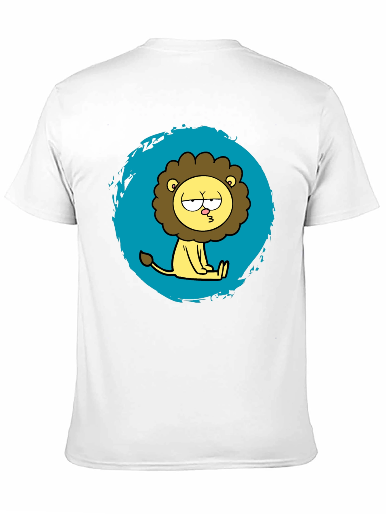Funny Cartoon Lion Graphic T-Shirt