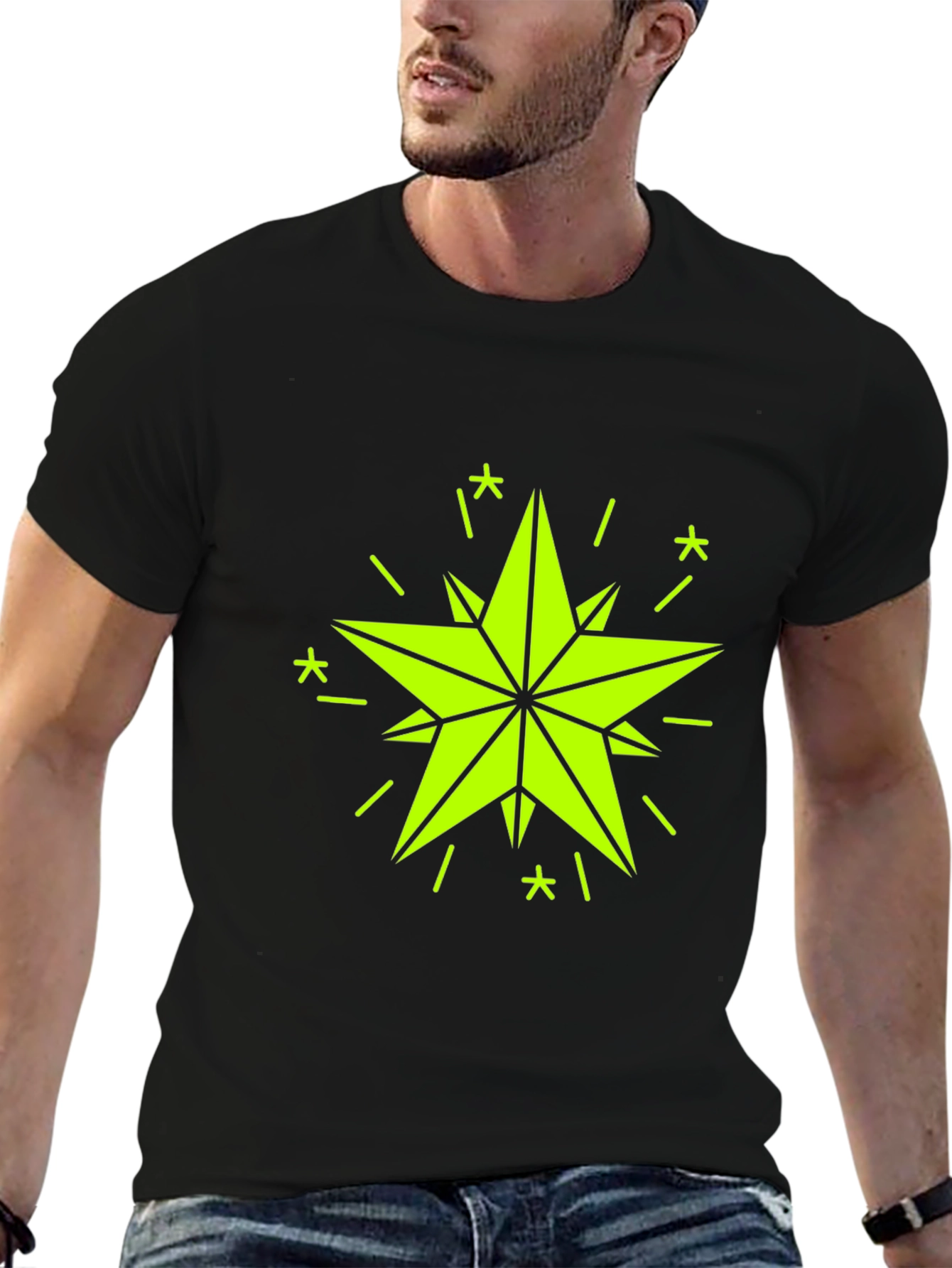 Star Graphic Black T-Shirt