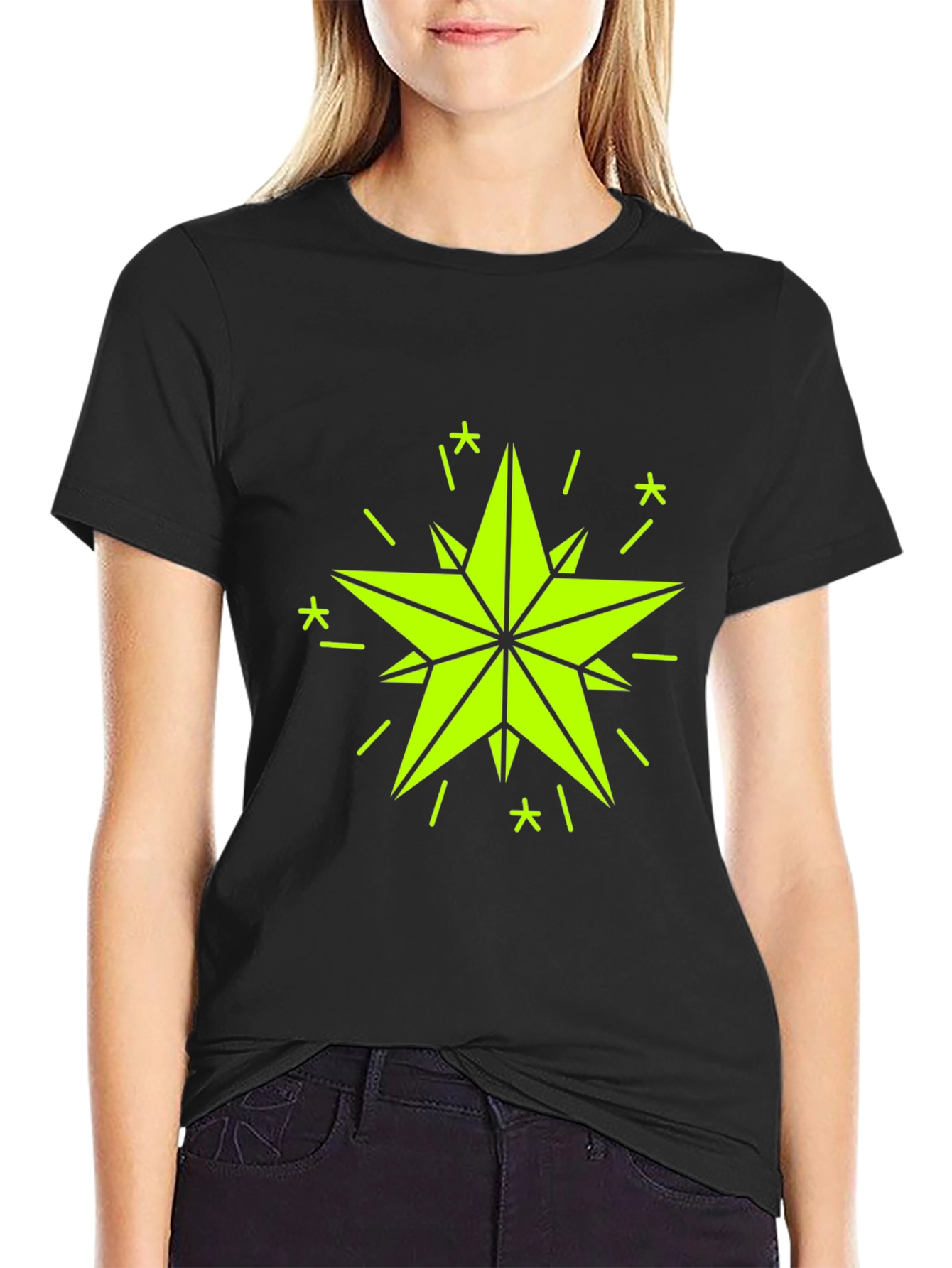 Star Graphic Black T-Shirt