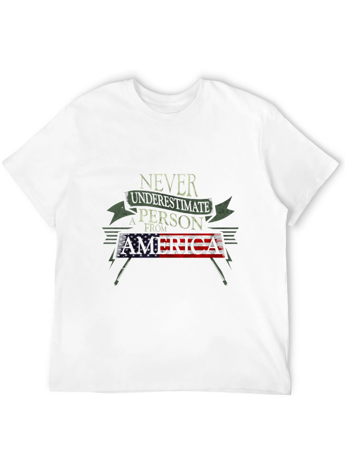 Never Underestimate a Person from America T-Shirt