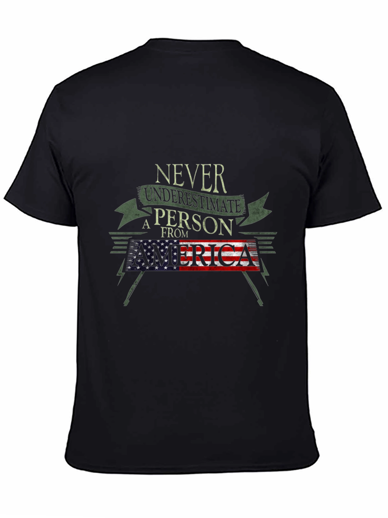 Never Underestimate a Person from America T-Shirt