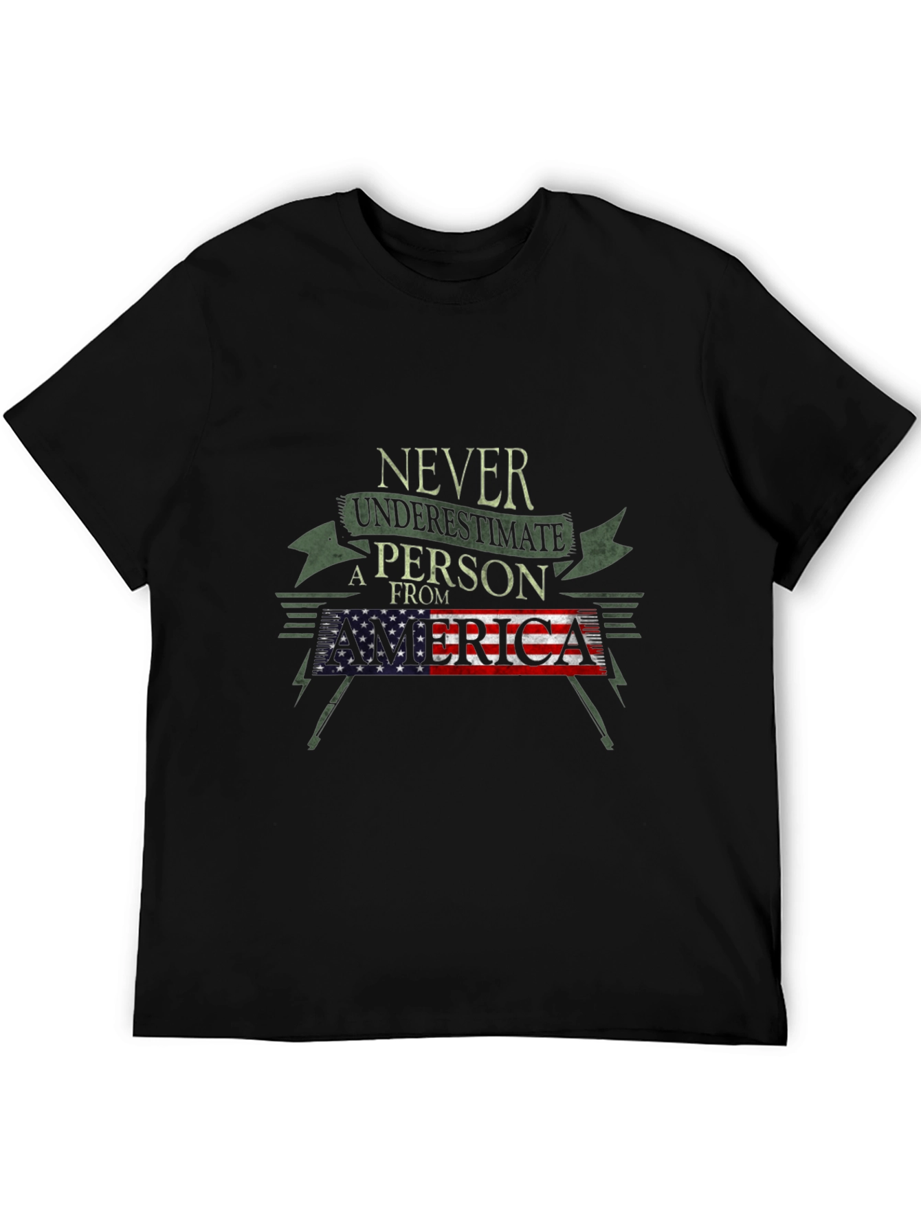 Never Underestimate a Person from America T-Shirt