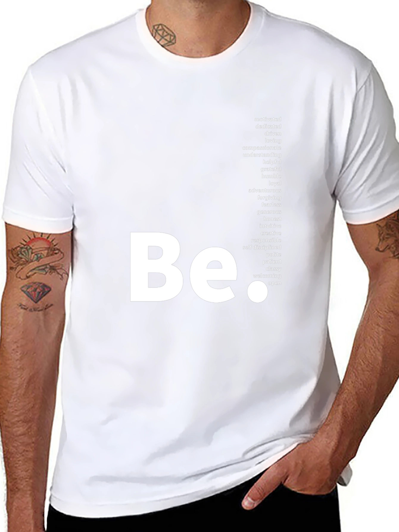 Be Positive Graphic Tee - Black T-Shirt