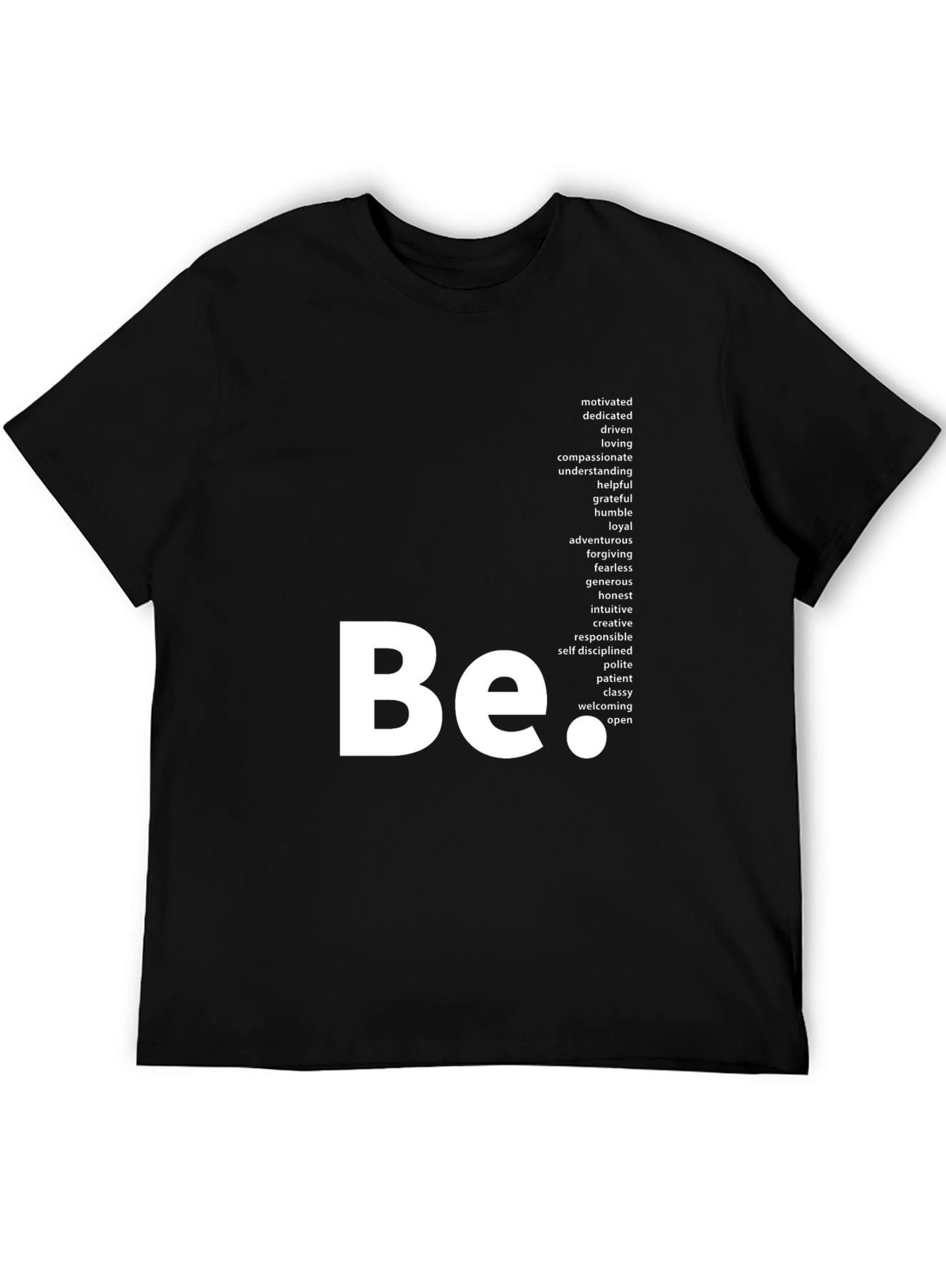 Be Positive Graphic Tee - Black T-Shirt