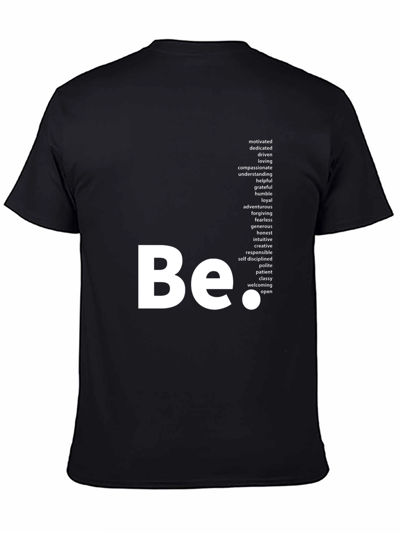 Be Positive Graphic Tee - Black T-Shirt