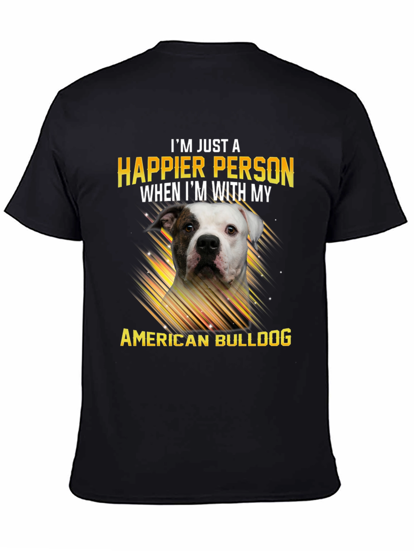 Happier with American Bulldog Graphic Tee