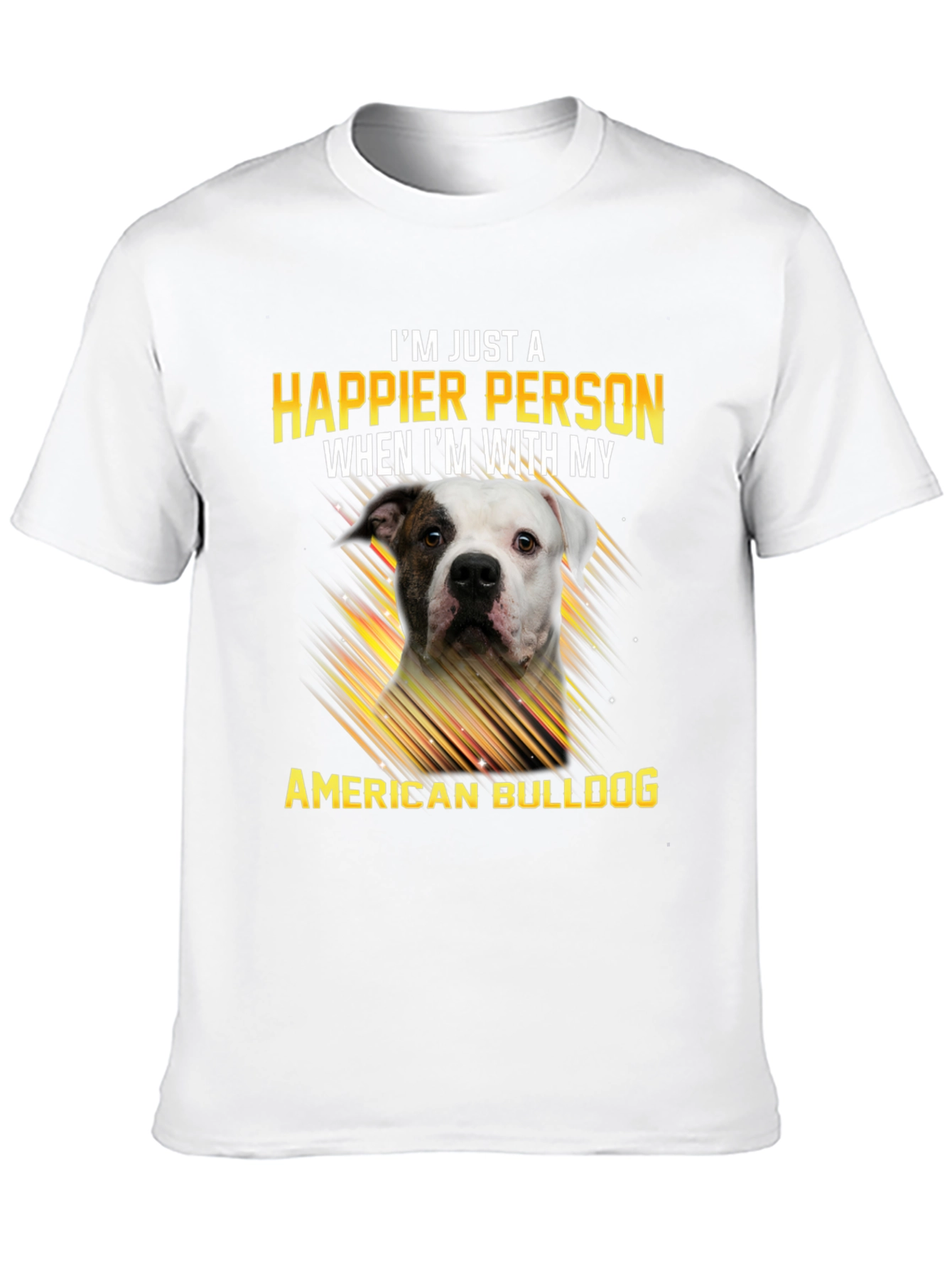 Happier with American Bulldog Graphic Tee
