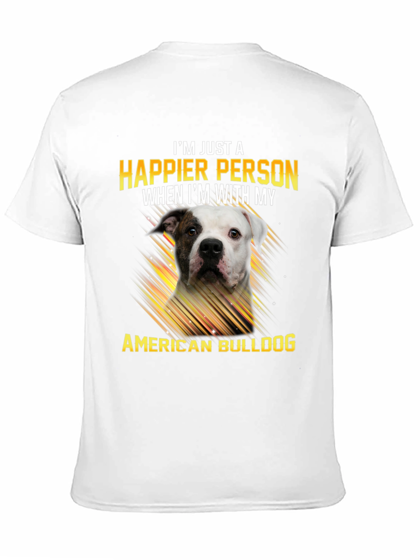 Happier with American Bulldog Graphic Tee
