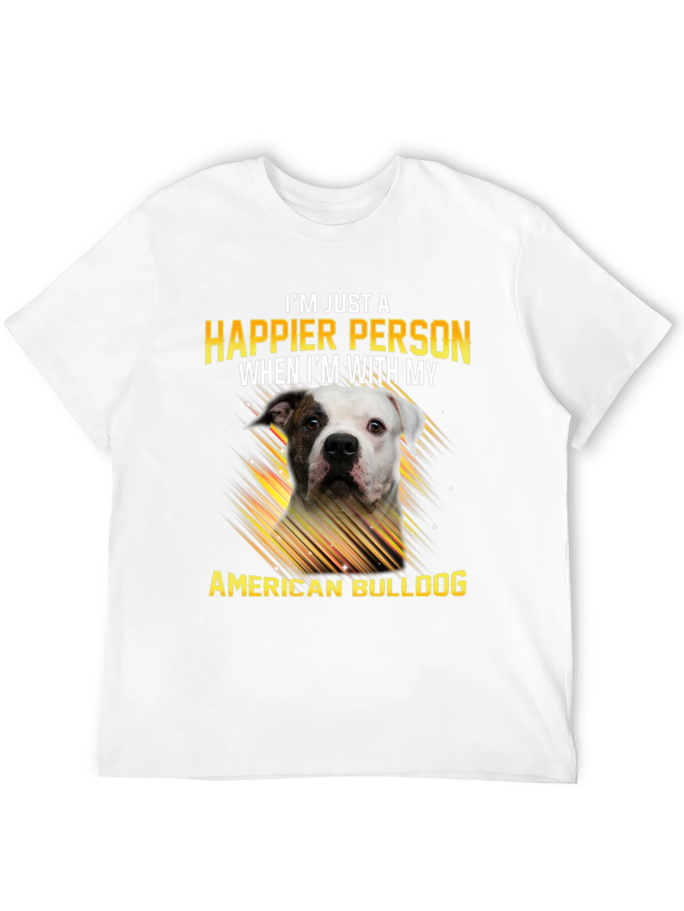 Happier with American Bulldog Graphic Tee