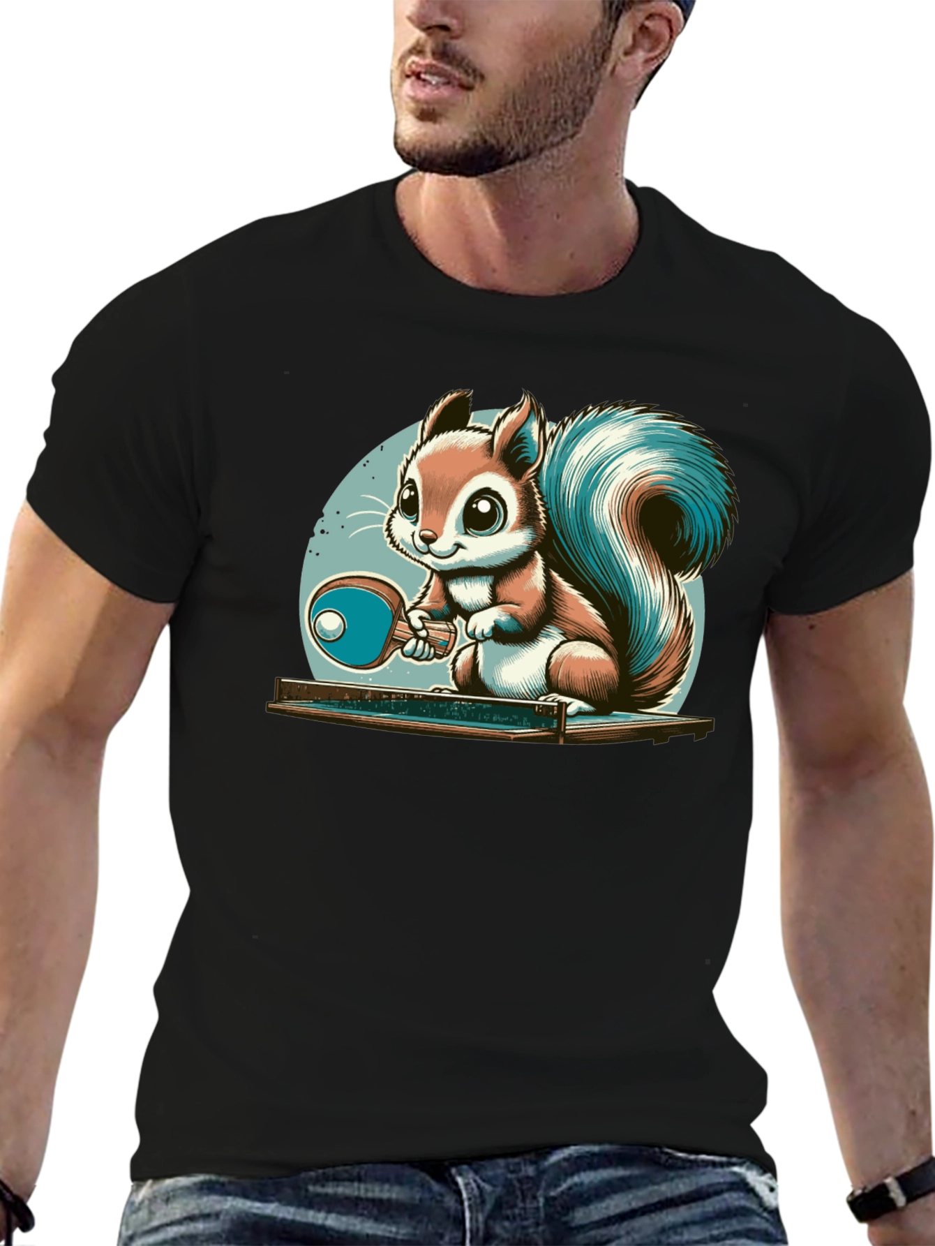 Squirrel Table Tennis T-Shirt