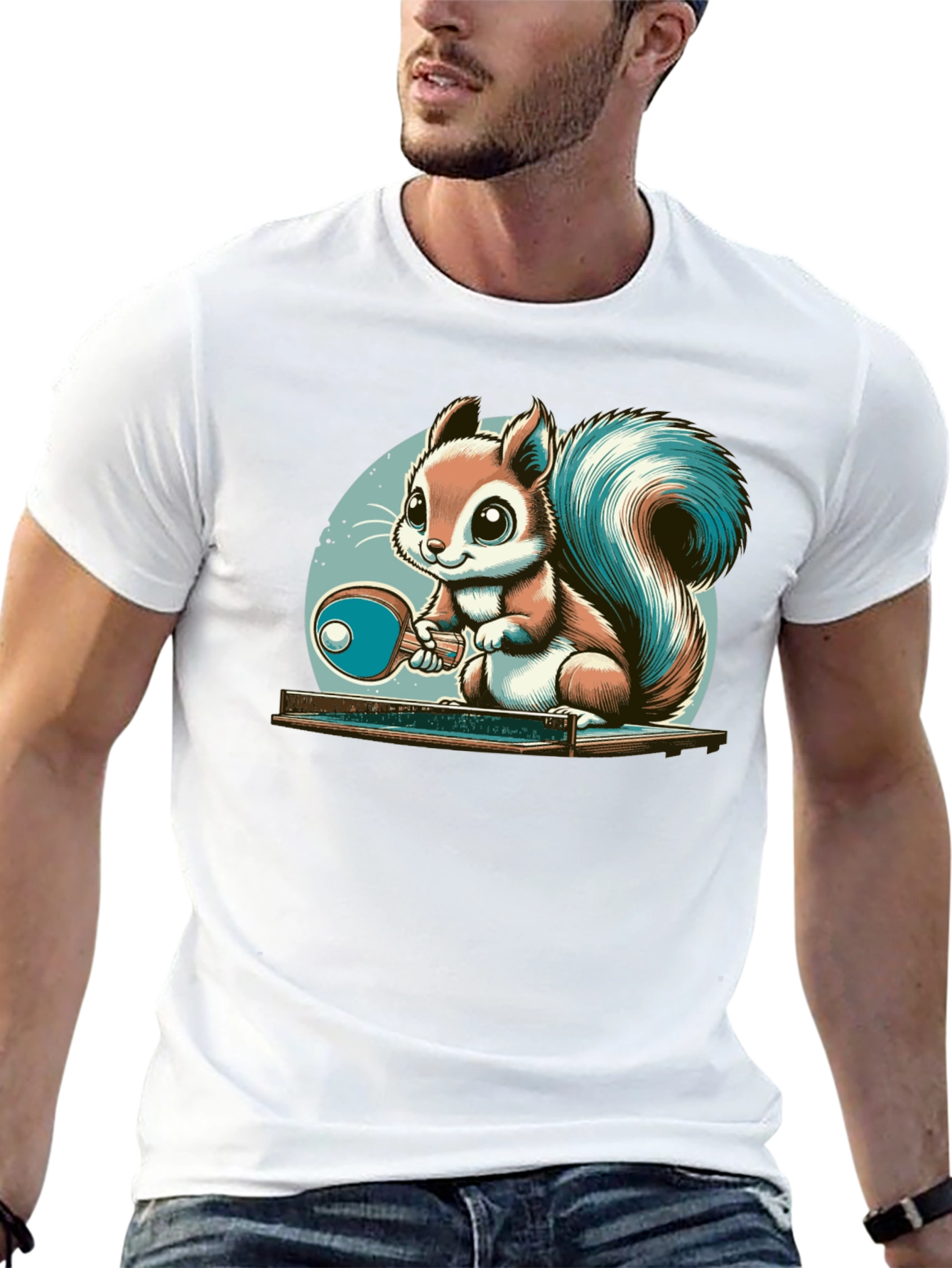 Squirrel Table Tennis T-Shirt