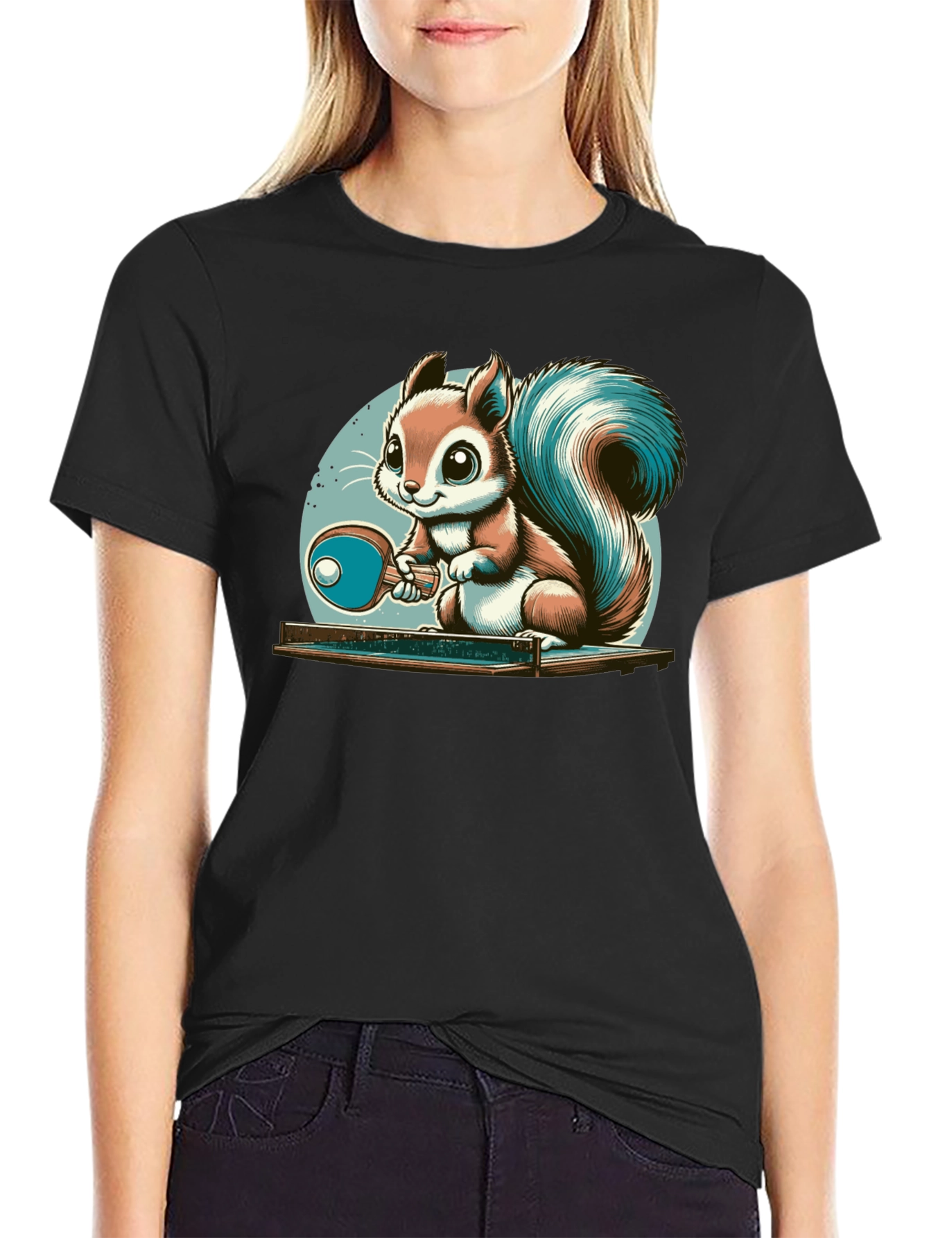 Squirrel Table Tennis T-Shirt