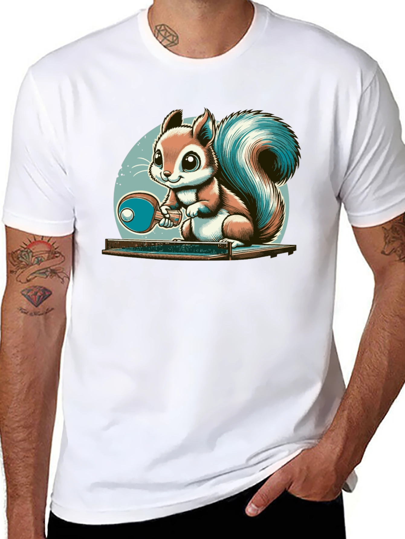 Squirrel Table Tennis T-Shirt