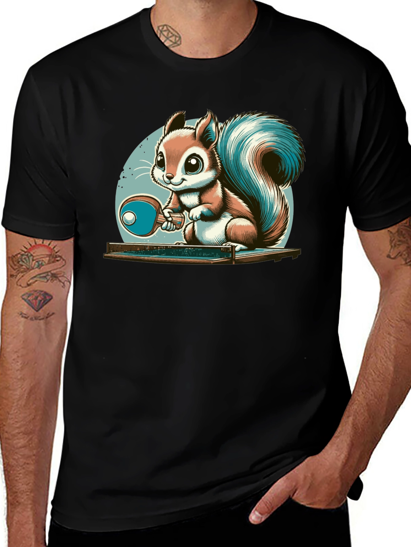 Squirrel Table Tennis T-Shirt