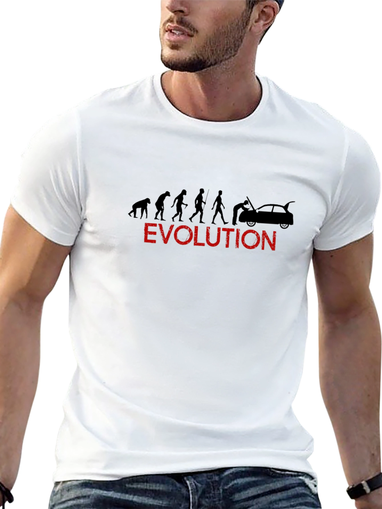 Evolution Mechanic T-Shirt - Black Graphic Tee