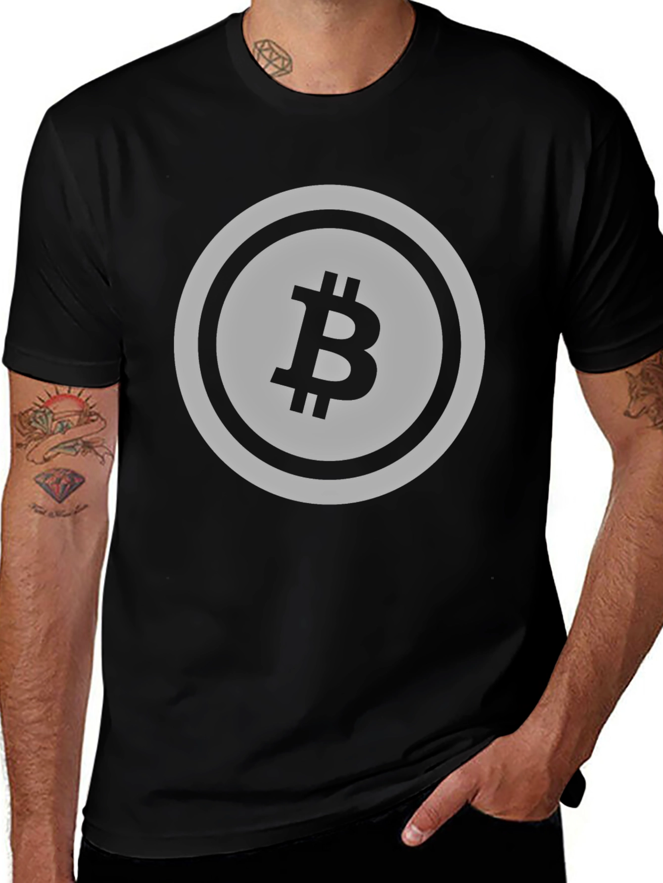 Bitcoin Logo Graphic T-Shirt - Crypto Currency Tee