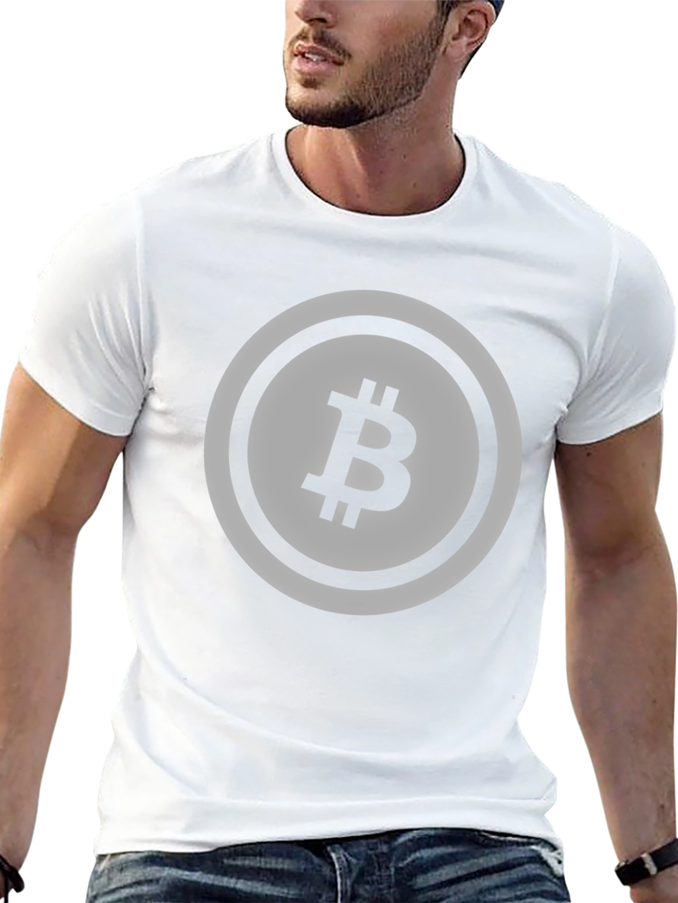 Bitcoin Logo Graphic T-Shirt - Crypto Currency Tee