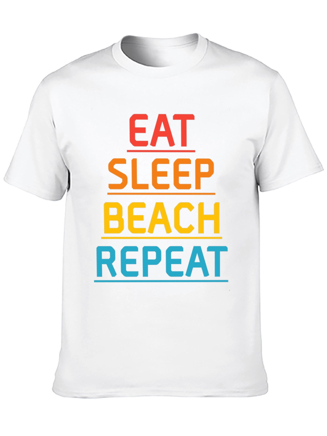 Eat Sleep Beach Repeat Graphic T-Shirt