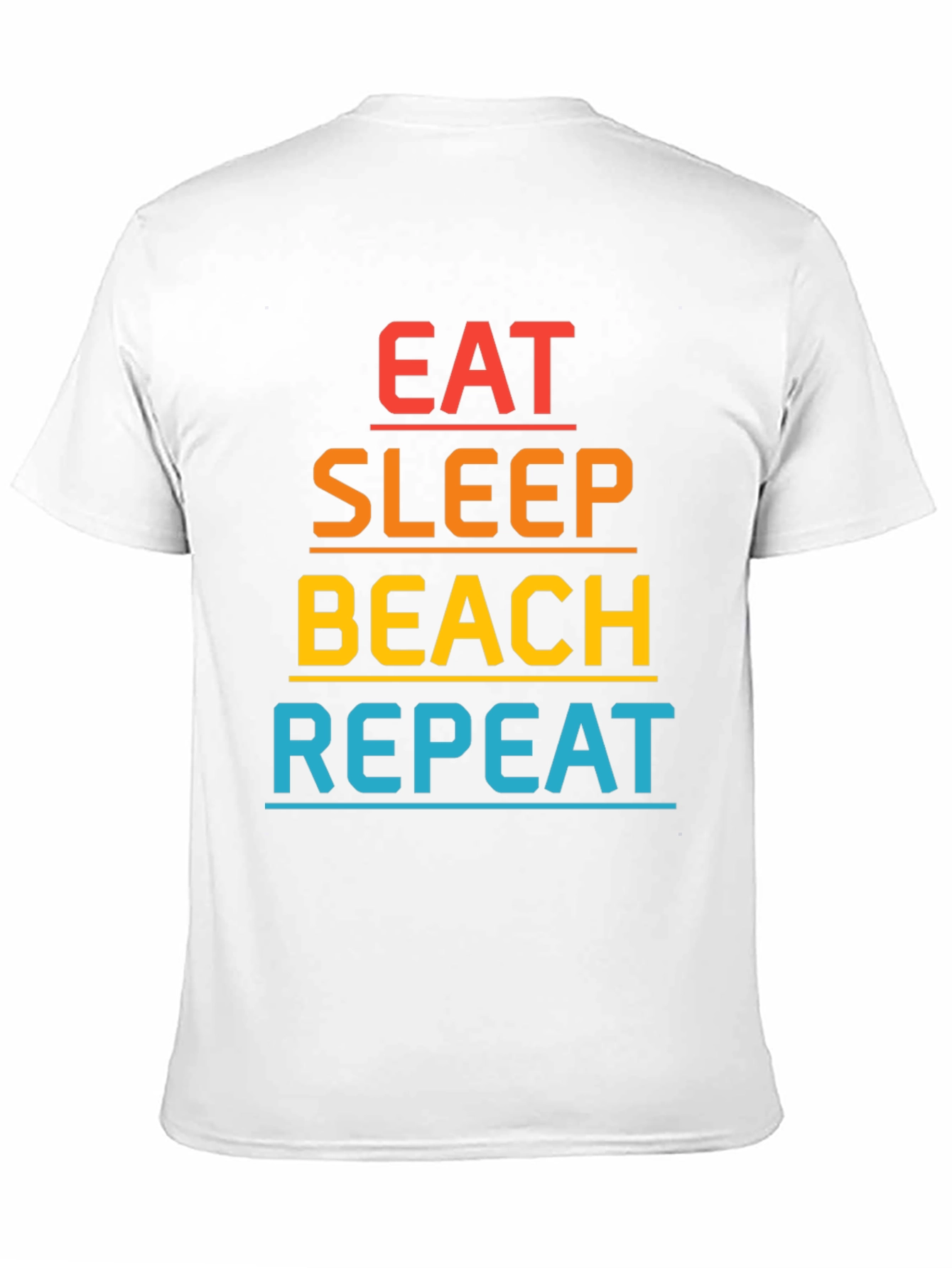 Eat Sleep Beach Repeat Graphic T-Shirt