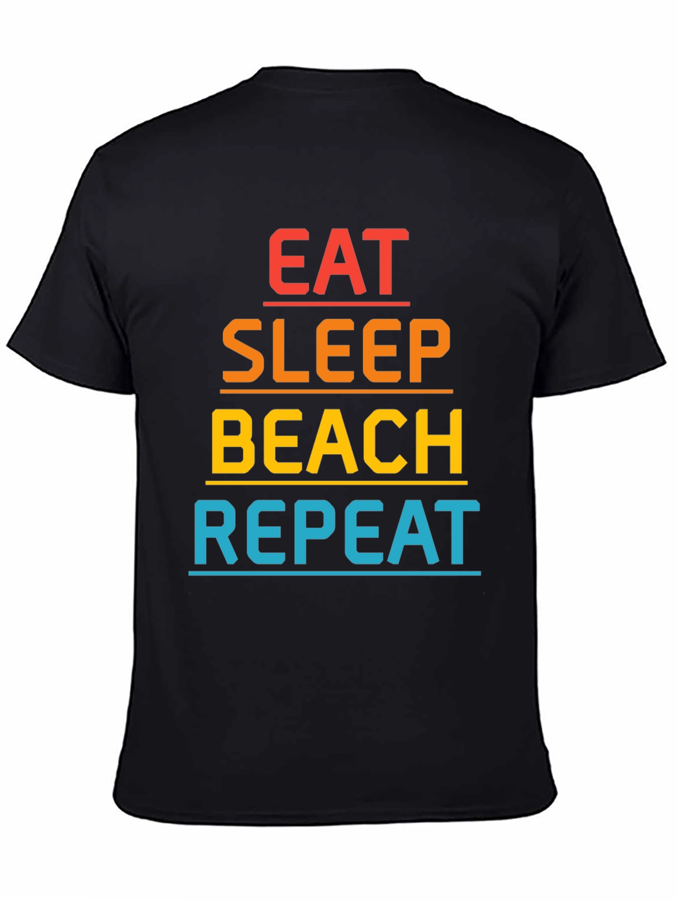 Eat Sleep Beach Repeat Graphic T-Shirt