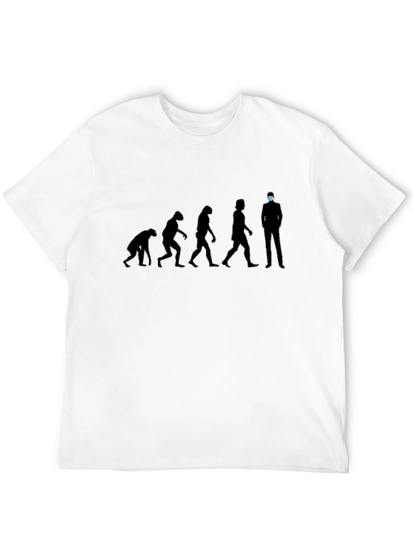Evolution Man Mask T-Shirt - Stay Safe