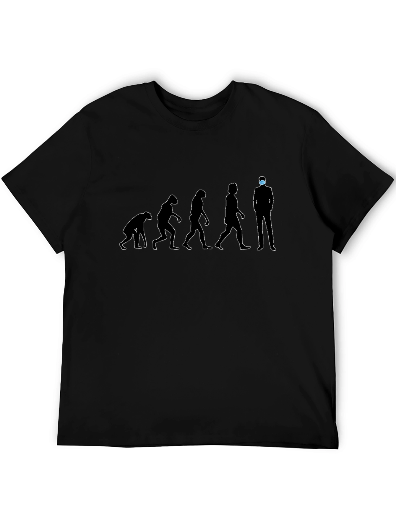 Evolution Man Mask T-Shirt - Stay Safe