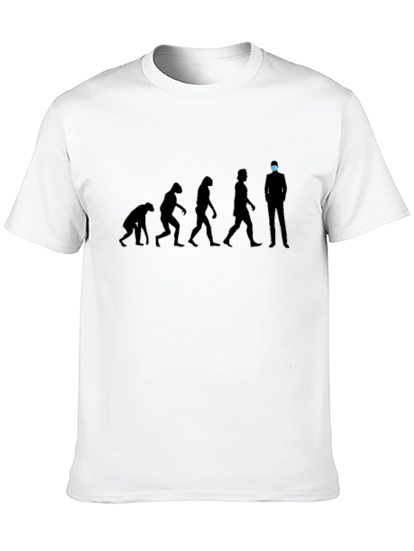 Evolution Man Mask T-Shirt - Stay Safe