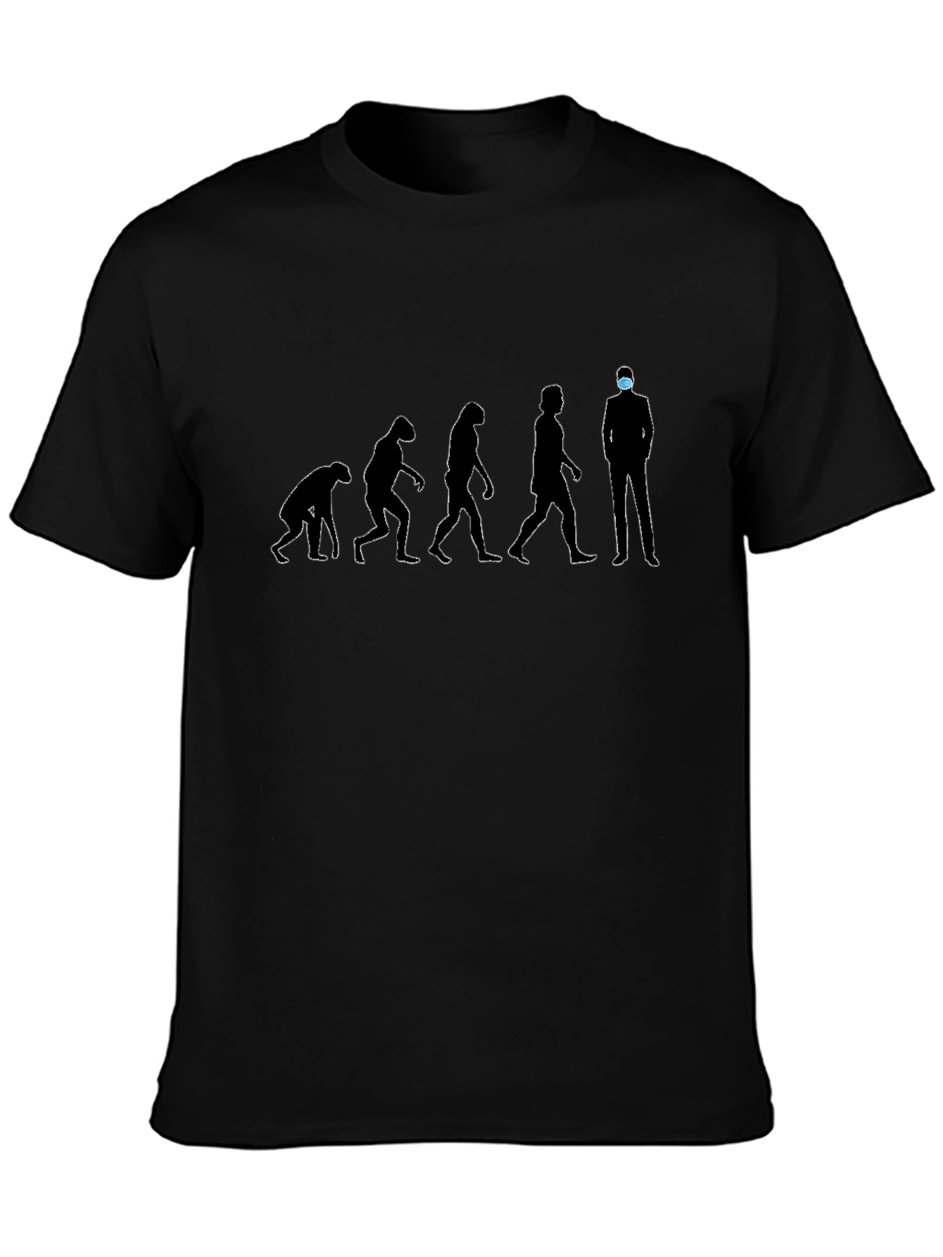 Evolution Man Mask T-Shirt - Stay Safe