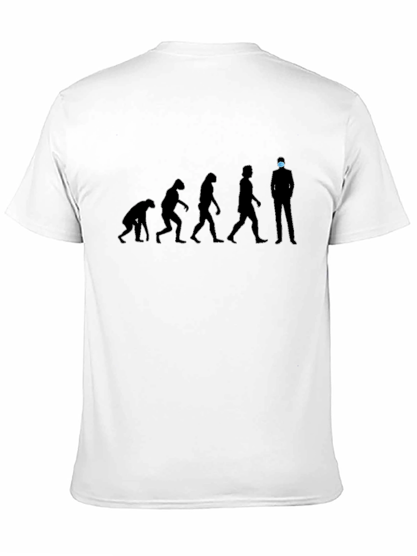 Evolution Man Mask T-Shirt - Stay Safe