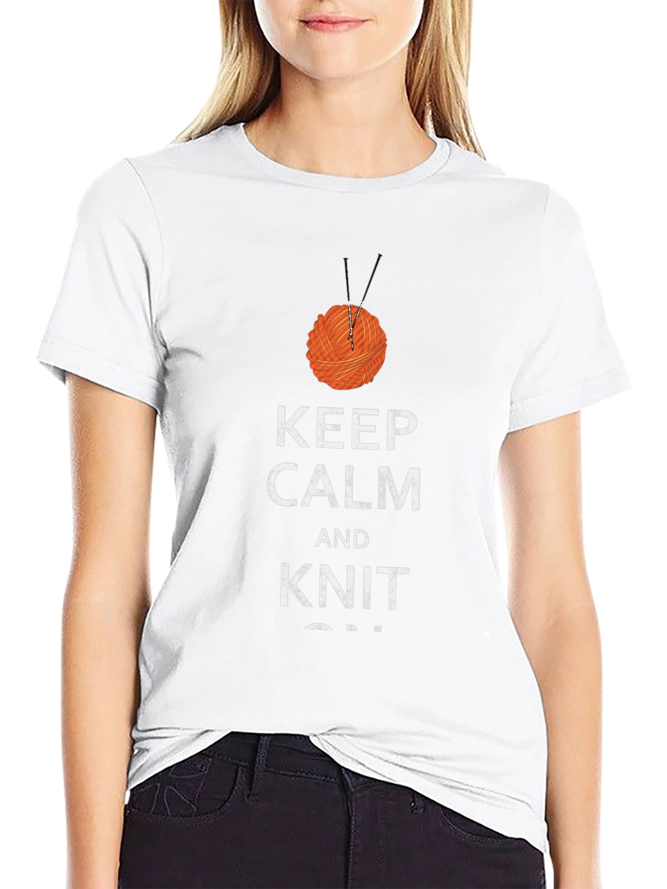 Keep Calm and Knit On T-Shirt