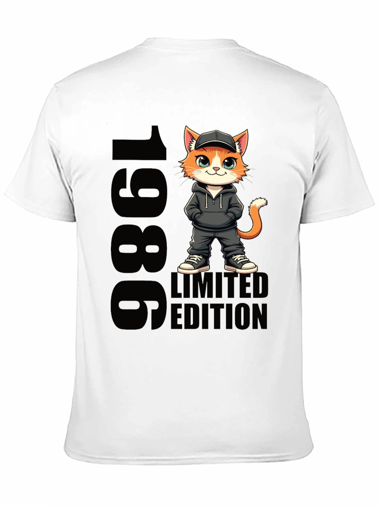 1986 Limited Edition Cartoon Cat T-Shirt