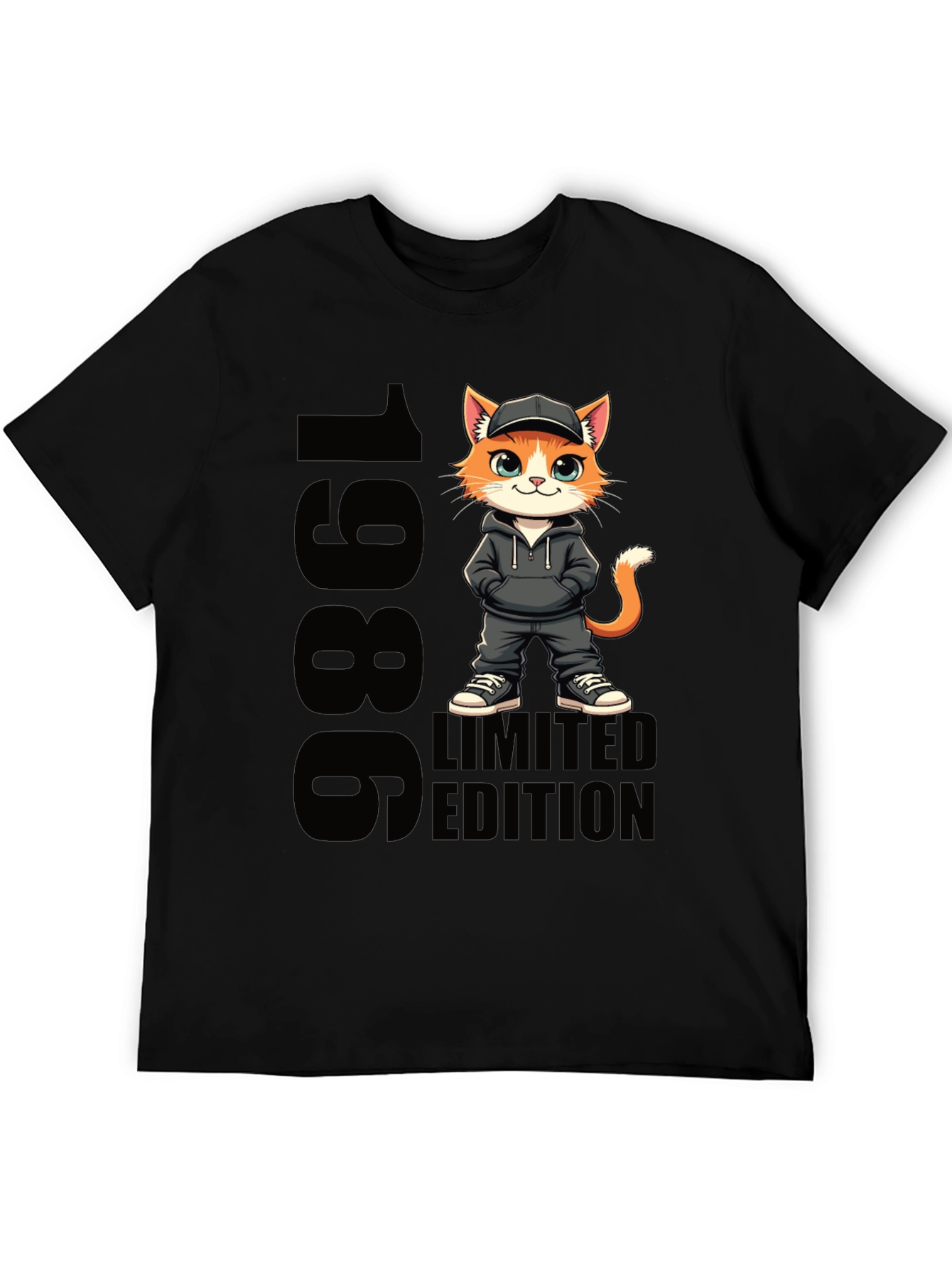 1986 Limited Edition Cartoon Cat T-Shirt