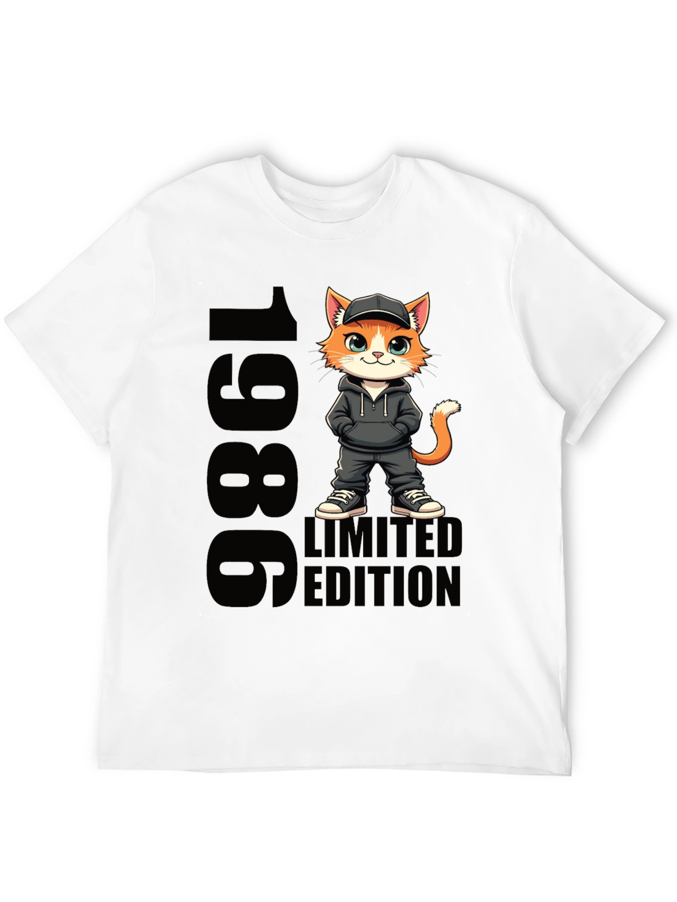 1986 Limited Edition Cartoon Cat T-Shirt