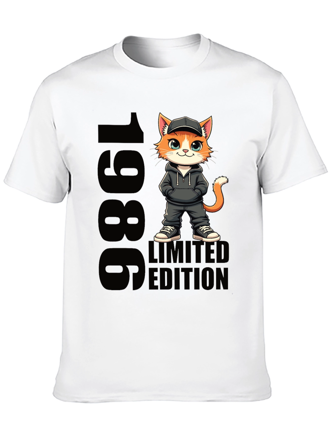 1986 Limited Edition Cartoon Cat T-Shirt