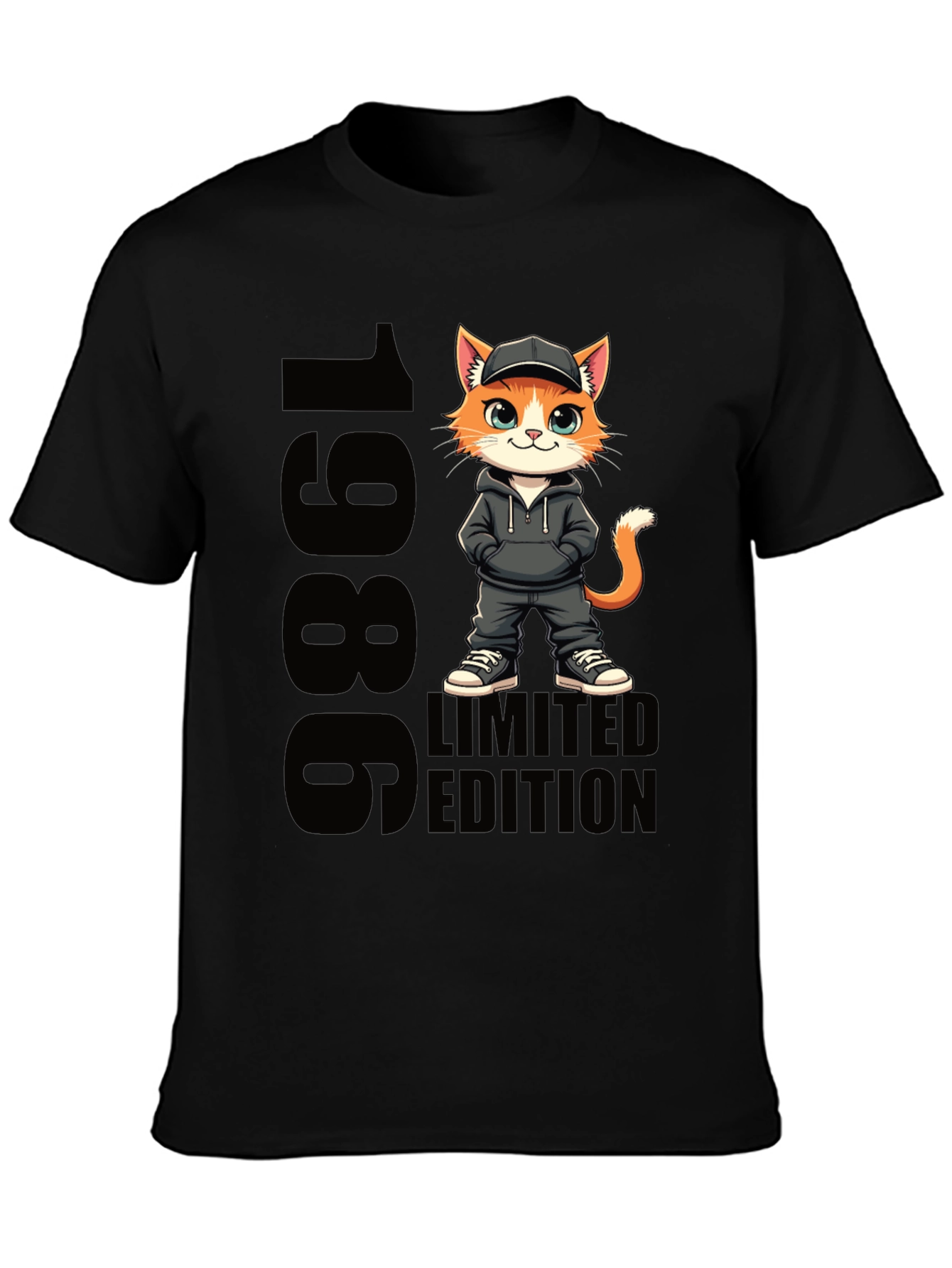1986 Limited Edition Cartoon Cat T-Shirt