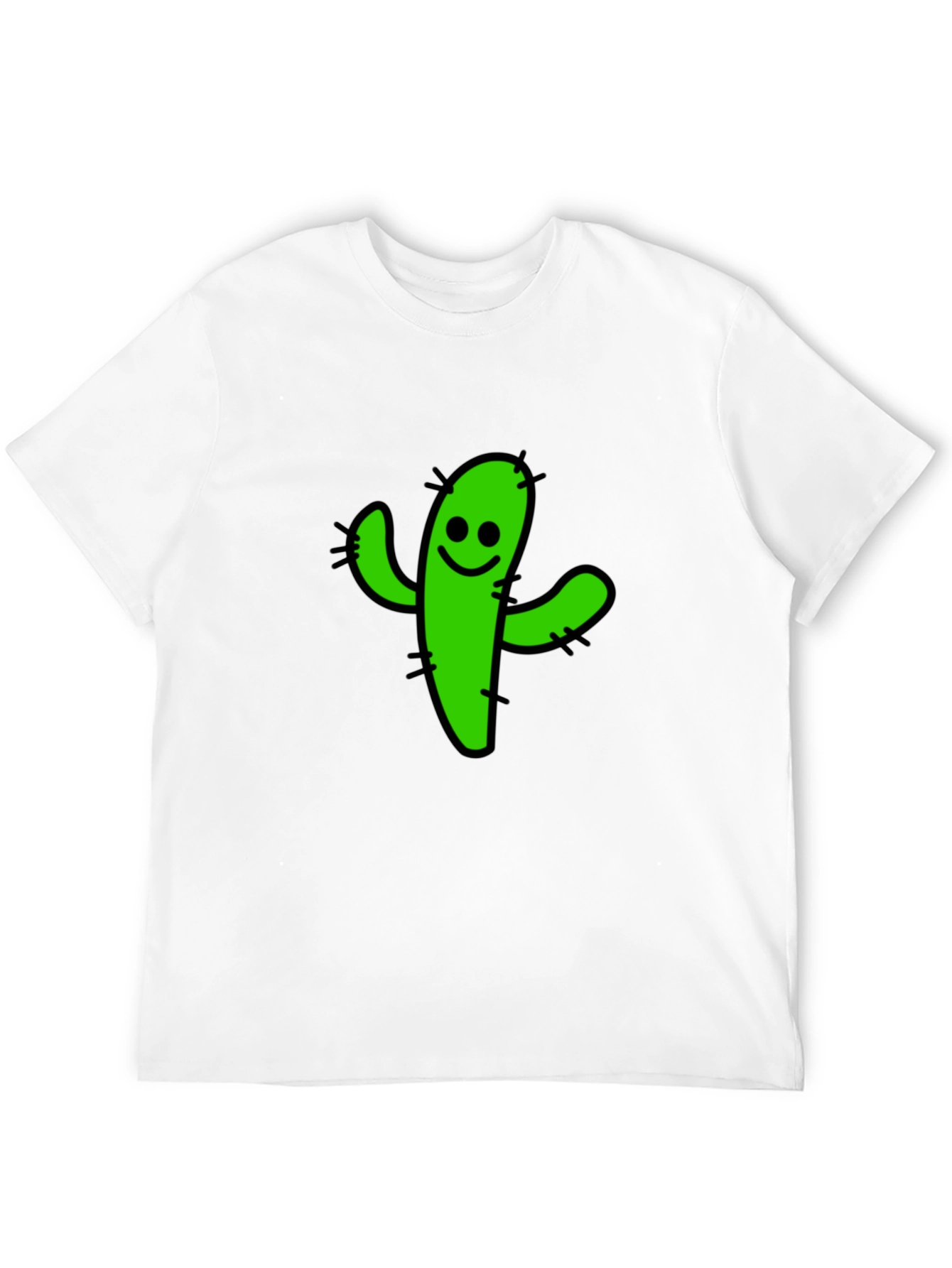 Cactus Graphic Tee - Fun Black T-Shirt
