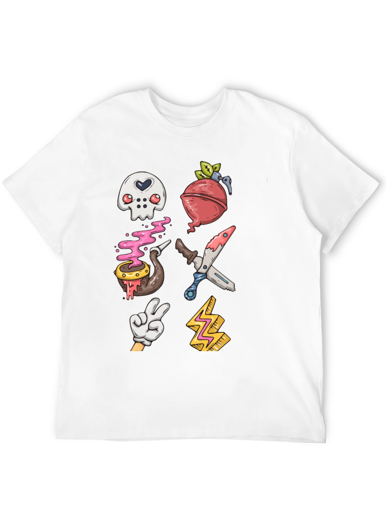 Fun Cartoon Icon Graphic T-Shirt