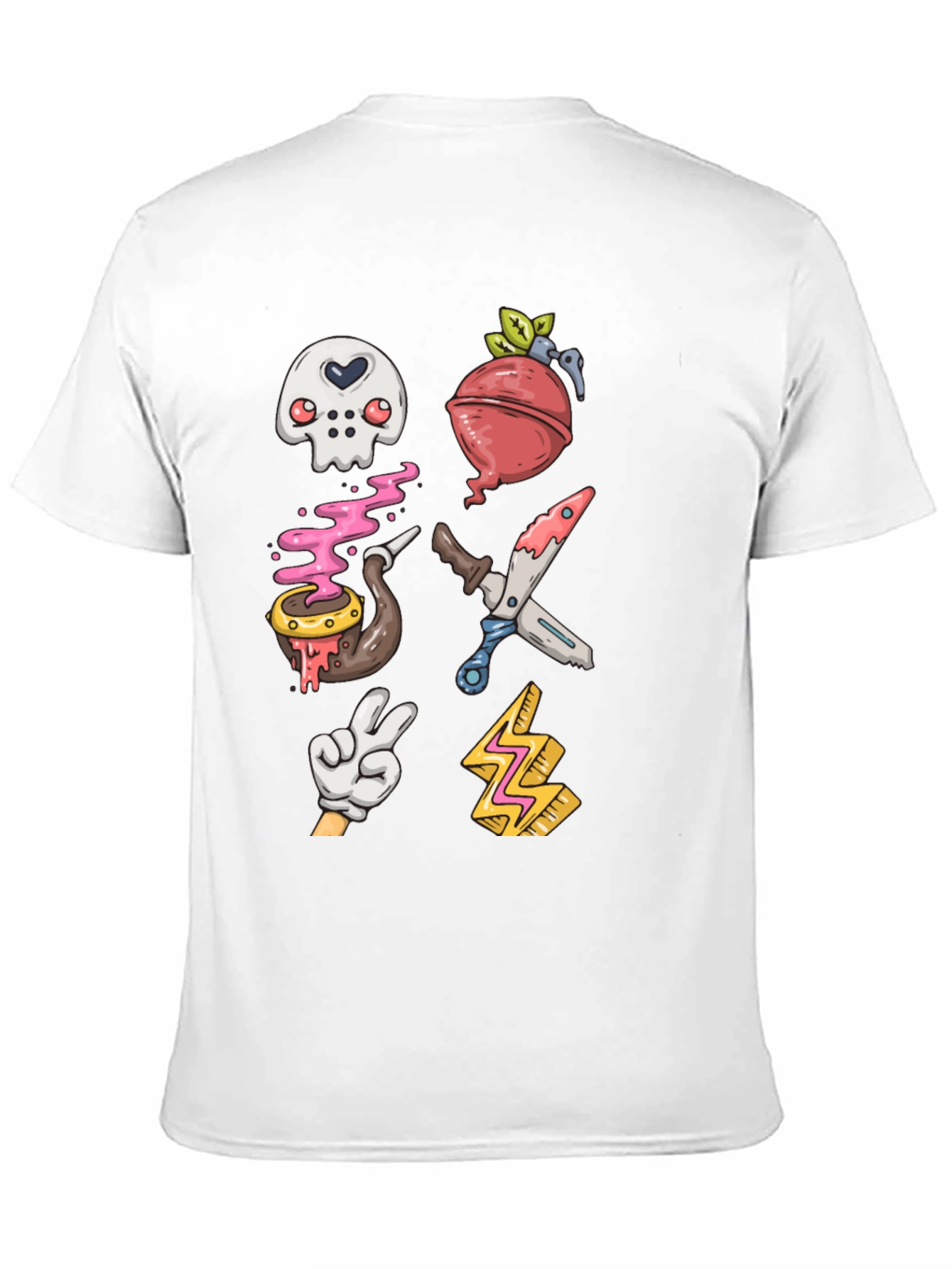 Fun Cartoon Icon Graphic T-Shirt