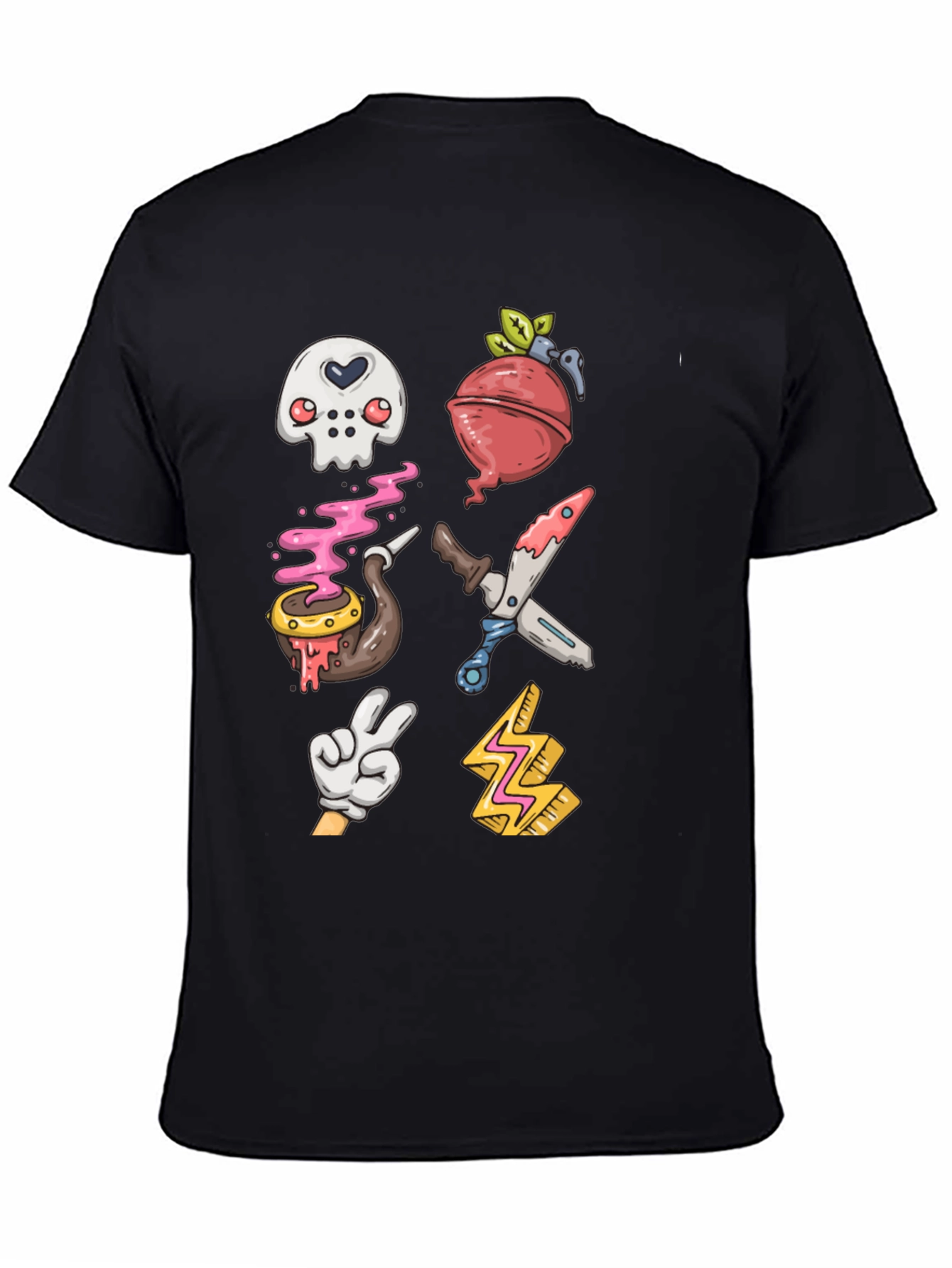 Fun Cartoon Icon Graphic T-Shirt
