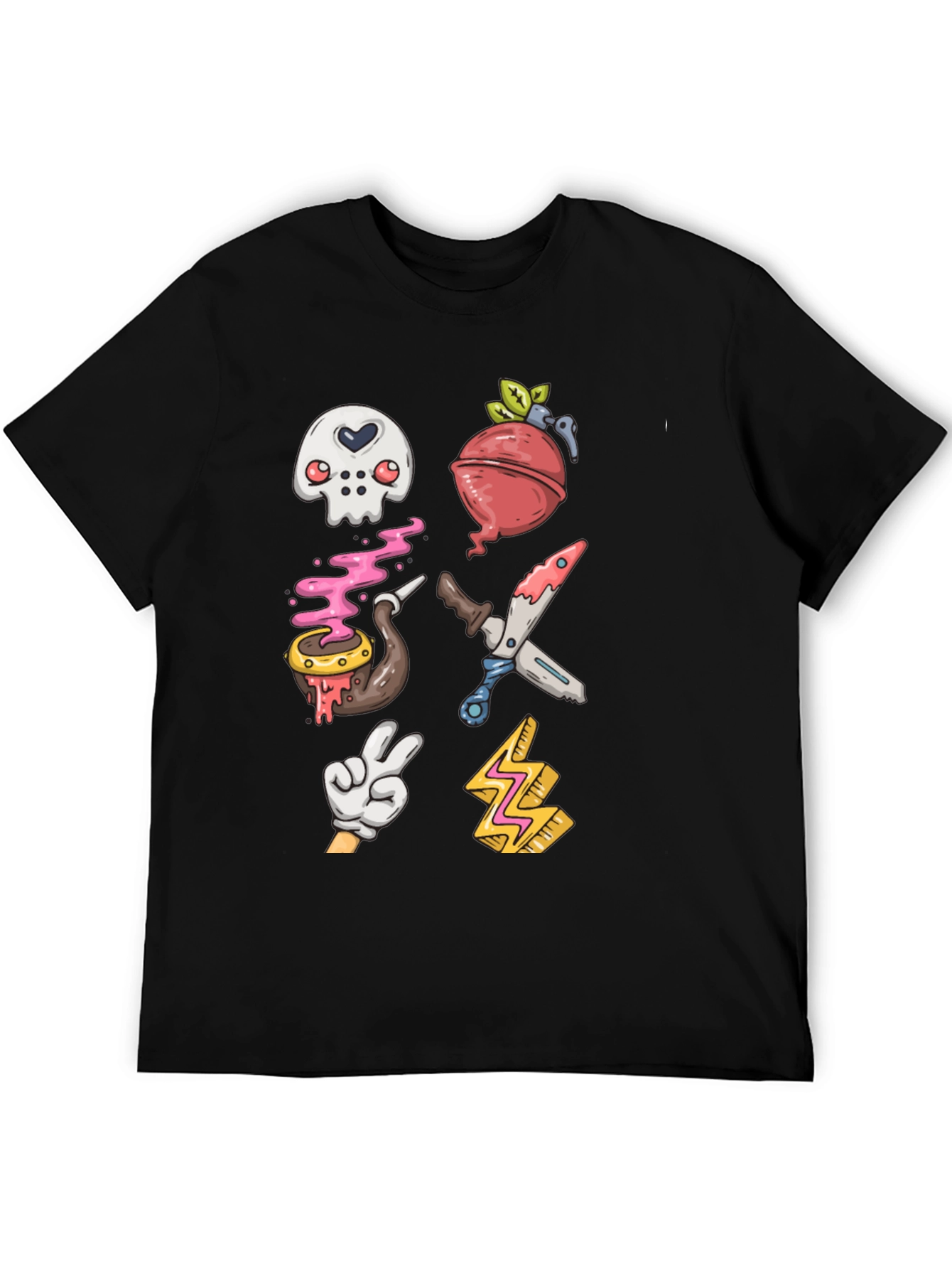 Fun Cartoon Icon Graphic T-Shirt